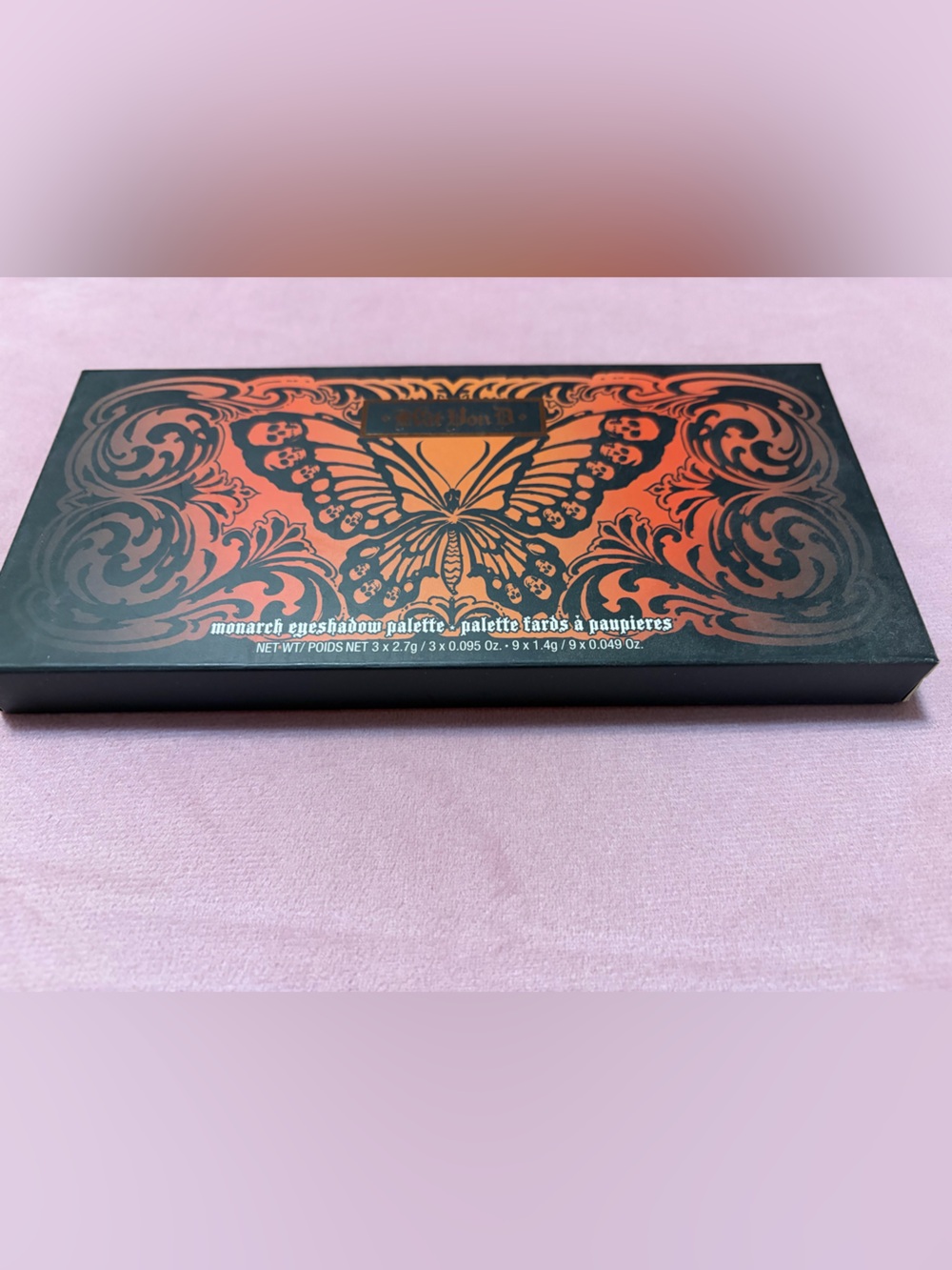 Kat Von D Monarch Eyeshadow Palette - Black & Orange Packaging